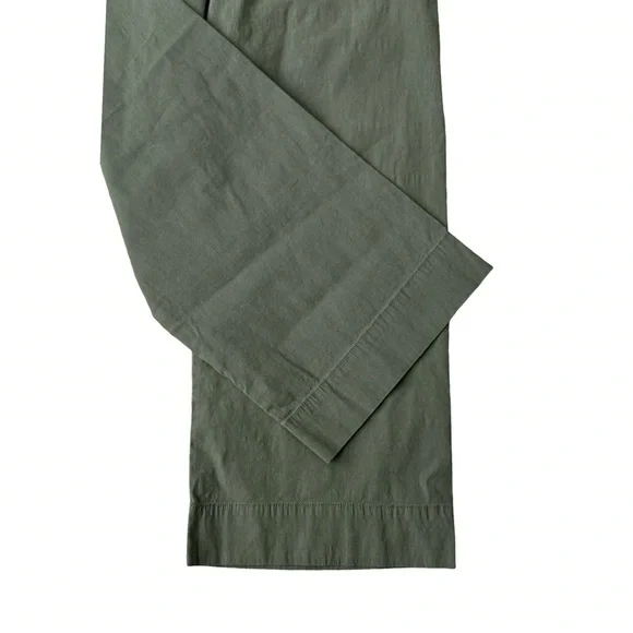 Anthropologie MAEVE The Colette Green Wide Leg Cropped Hi Rise Pants - Picture 4 of 10